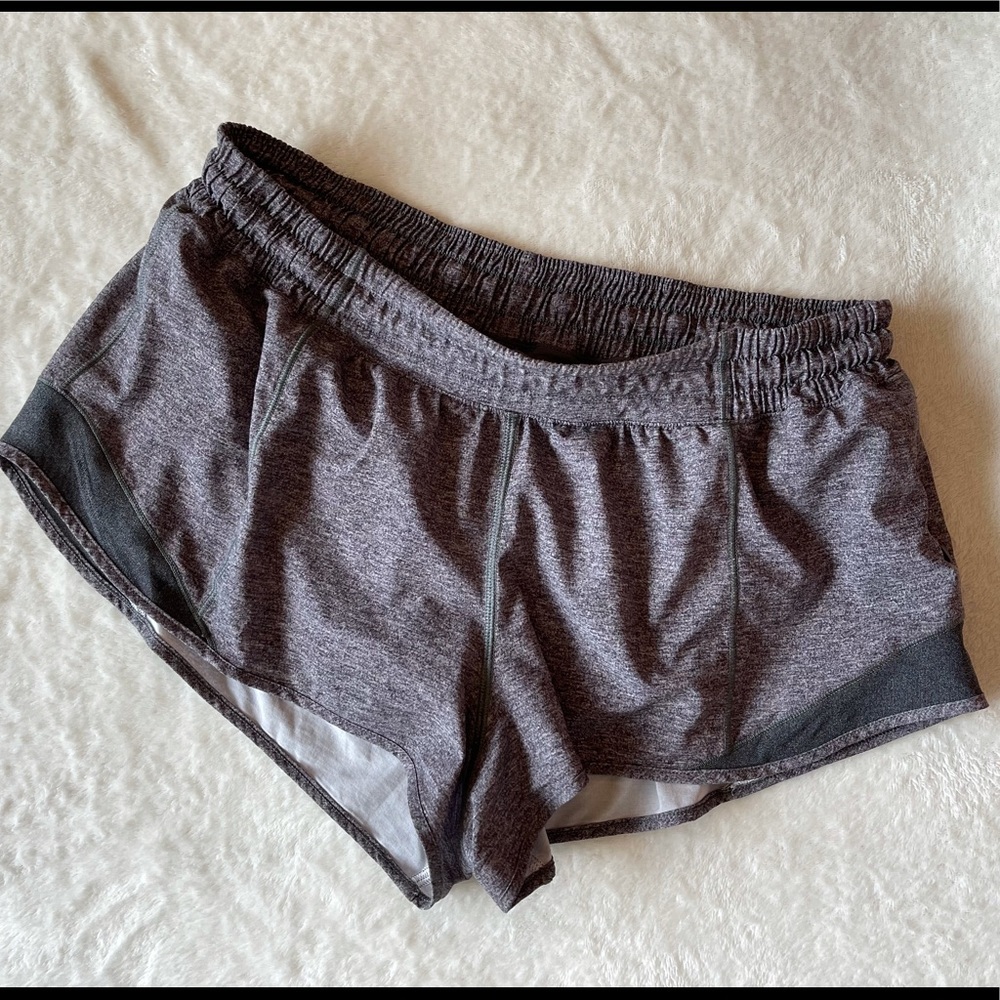 Grey Lululemon Hotty Hot Shorts